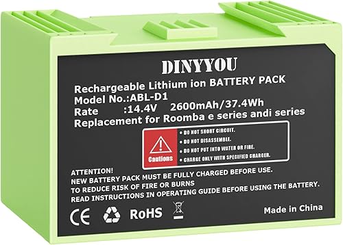 DINTYOU Reemplazo de batería de vacío I7 para iRobot Roomba i7 e i Series Batería de iones de litio Roomba e E5 E6 E5150 E5152 E6198 e i i3 3150 i3+
