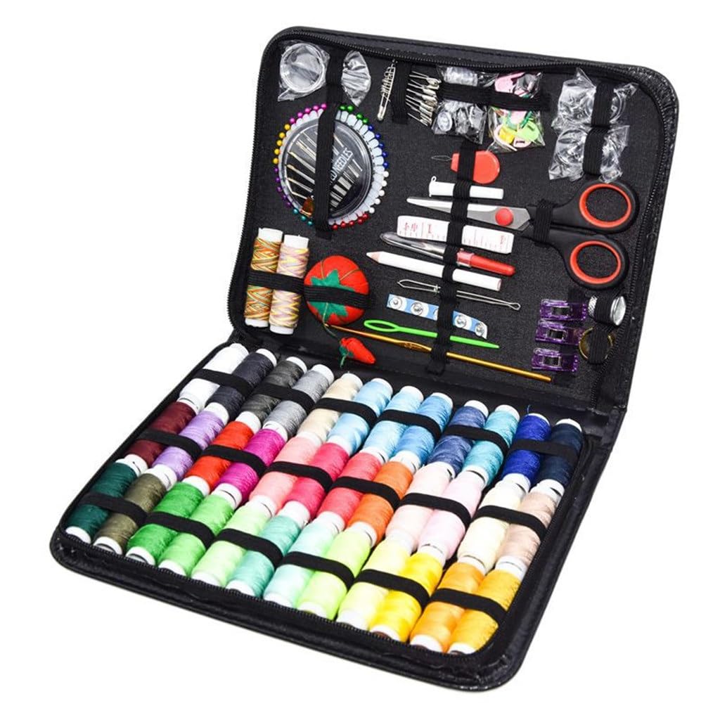 Kit de Costura de 183 Piezas, 38 Colores, para el hogar, con Herramientas de Bordado y Punto de Cruz.