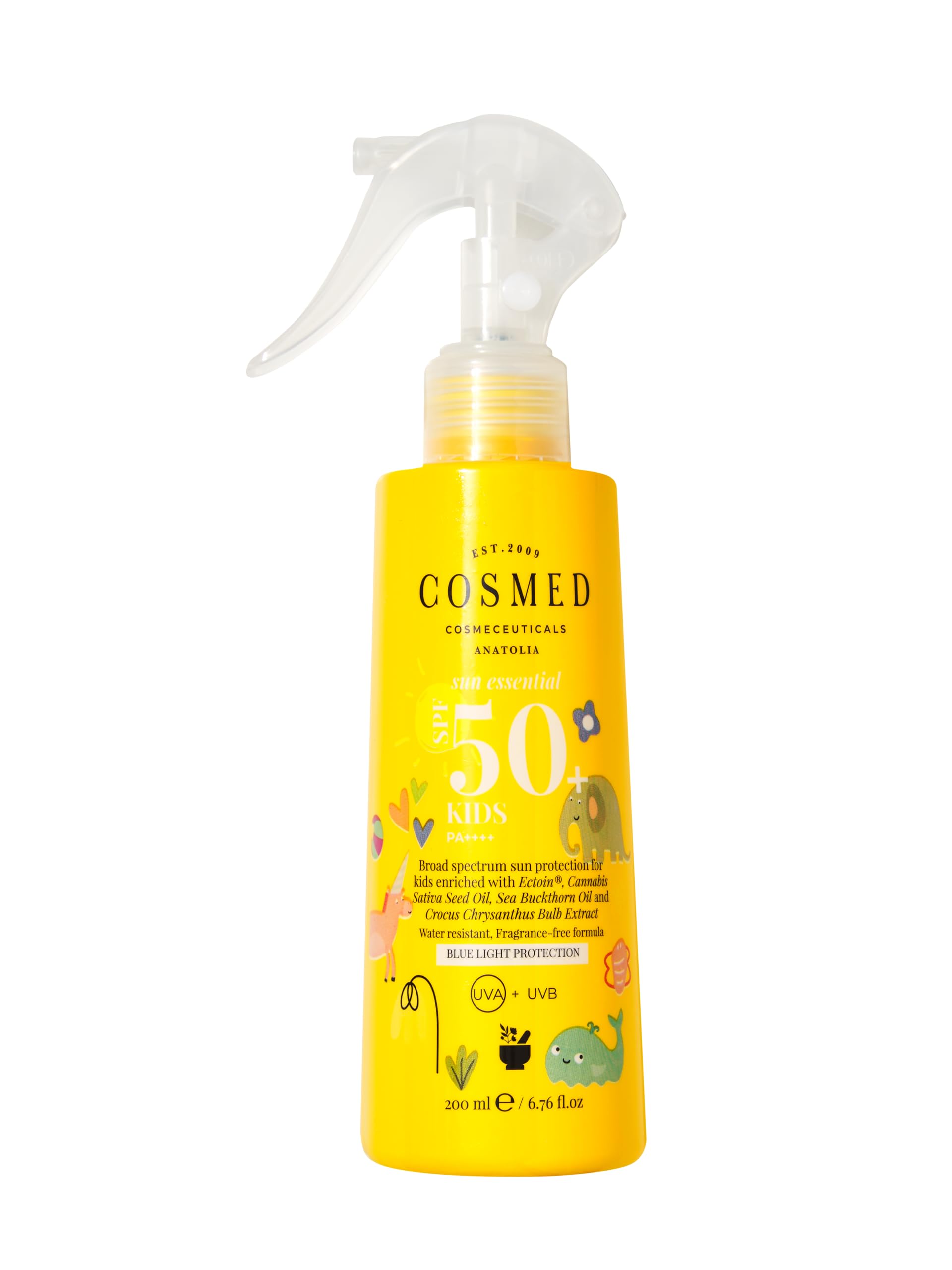 Cosmed Sun Essential Kids SPF50 Çocuk Güneş Koruyucu Sprey Losyon 200 ml