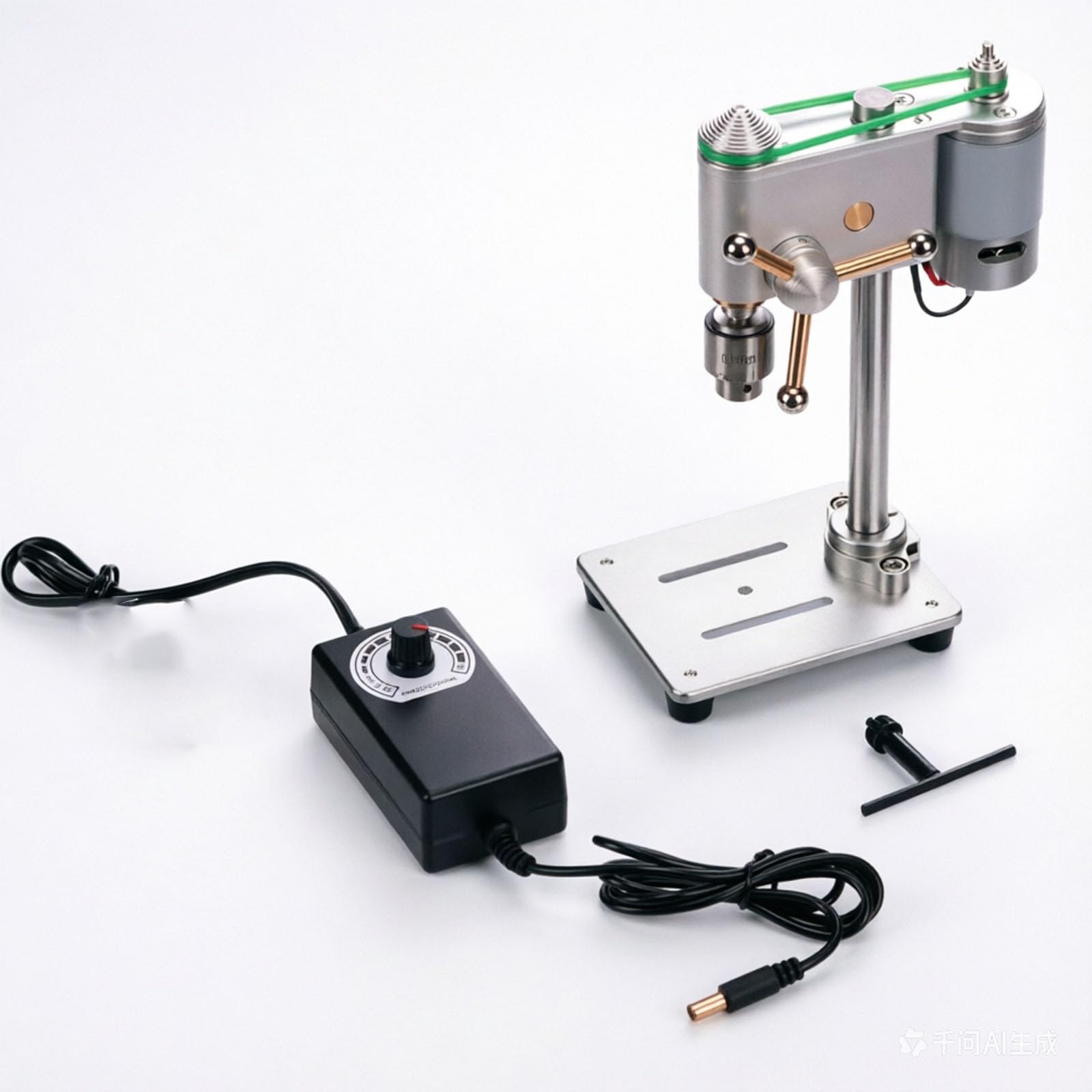 VILA SMO Mini Benchtop Drill Press, Precision Variable Speed Benchtop Drill Press with JT0 Chuck CNC 360° Rotating, for Woodworking, Metal Drilling, DIY Tools, Clock and Workshop Equipment