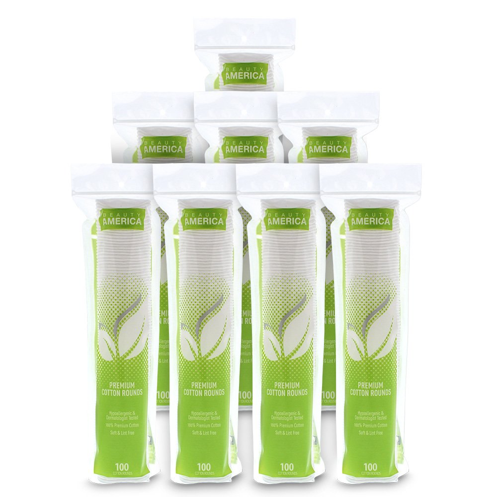 Premium 2-Sided Cotton Round, 100 Count(Pack of 8)