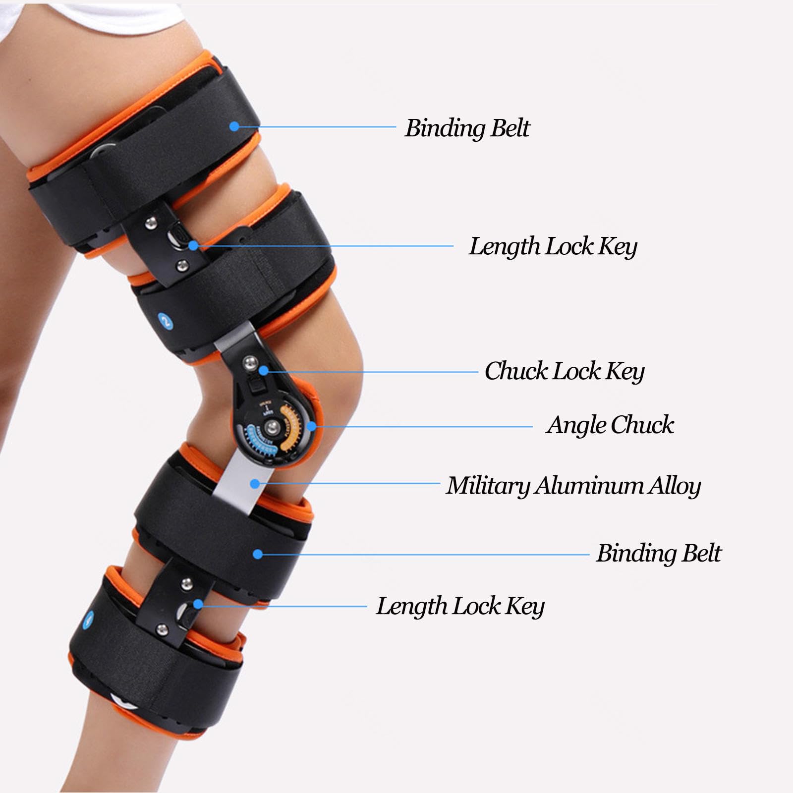 Rodillera Ajustable Bisagras, Estabiliza Las Ayudas Las Piernas Después Recuperación Lesiones, Lesiones Menisco Lesiones Ligamentos, Rodillera Soporte Dolor Artritis