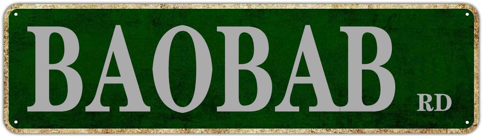 Baobab RD Retro Tin Signs Aluminum Metal Sign Gift for Home Kitchen Garden Wall Porch Decor UV-Resistant Funny Decor 4x16 Inch