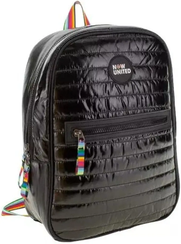 Mochila Bolsa de Costas Now United Matelassê Nylon Infantil Juvenil Adulto Pequena Preto