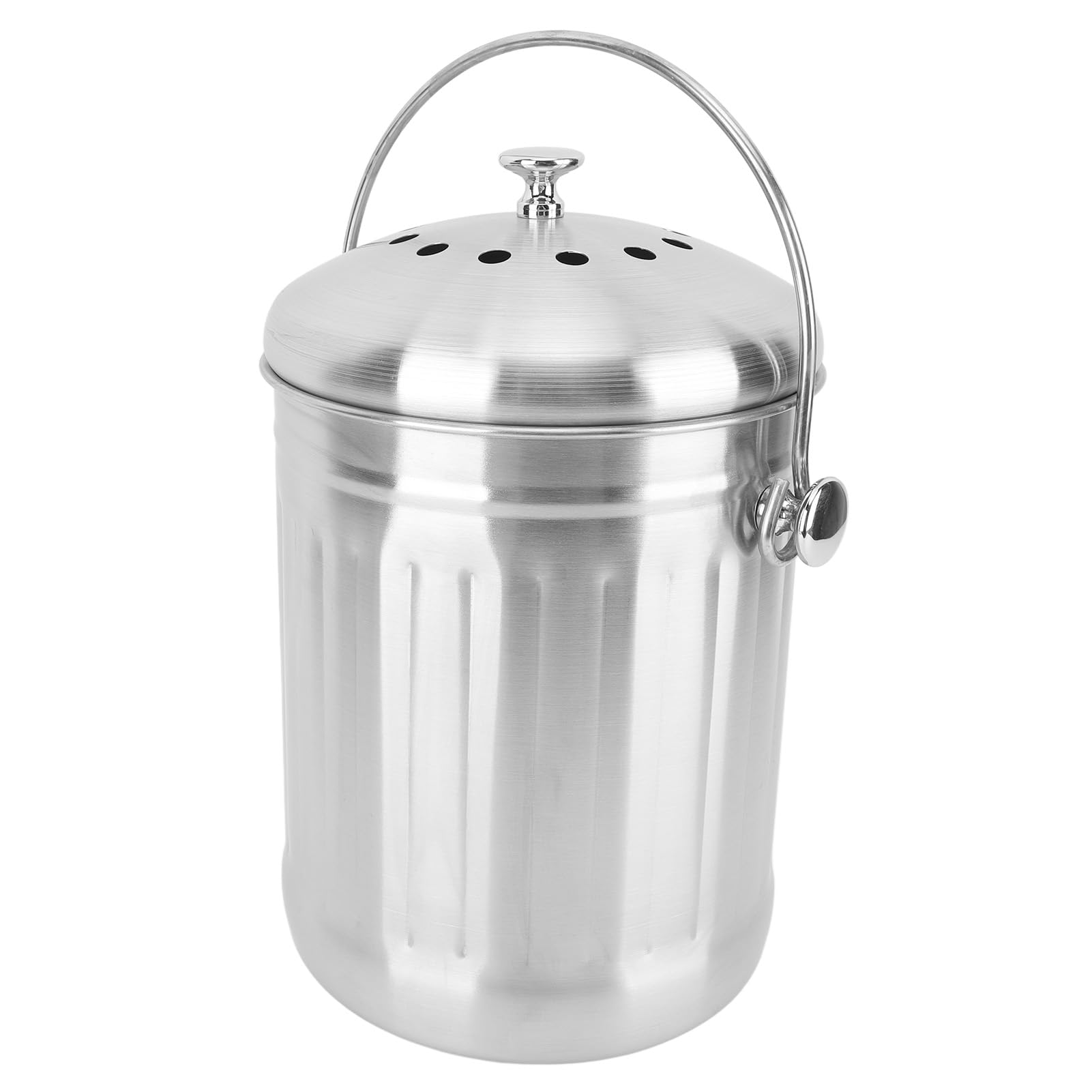 Secchio compost da in acciaio inossidabile con bidone compost con filtri a carbone grande maniglia di grande design moderno facile da pulire