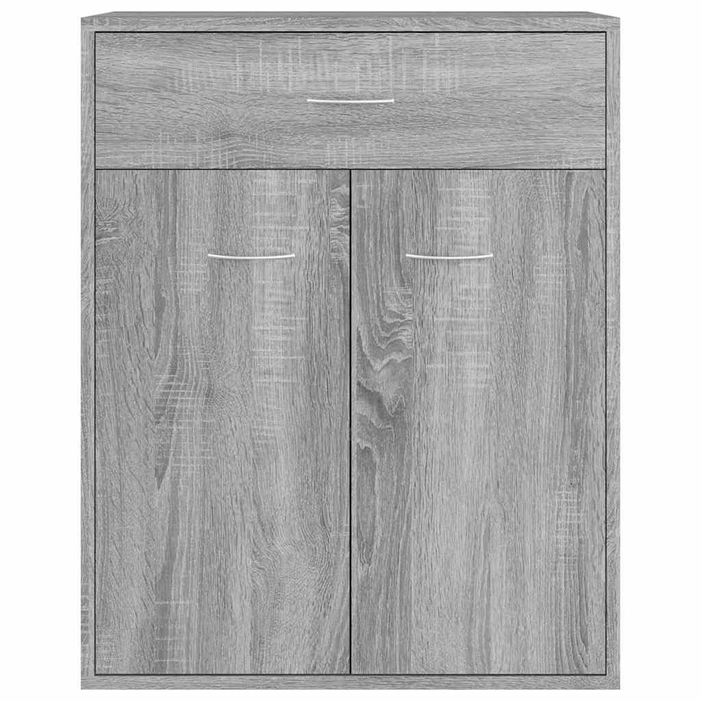 vidaXL Buffet Armoire de Rangement Organisateur de Maison Meuble de Salle de Séjour Intérieur Sonoma Gris 60x30x75 cm Bois d'Ingénierie