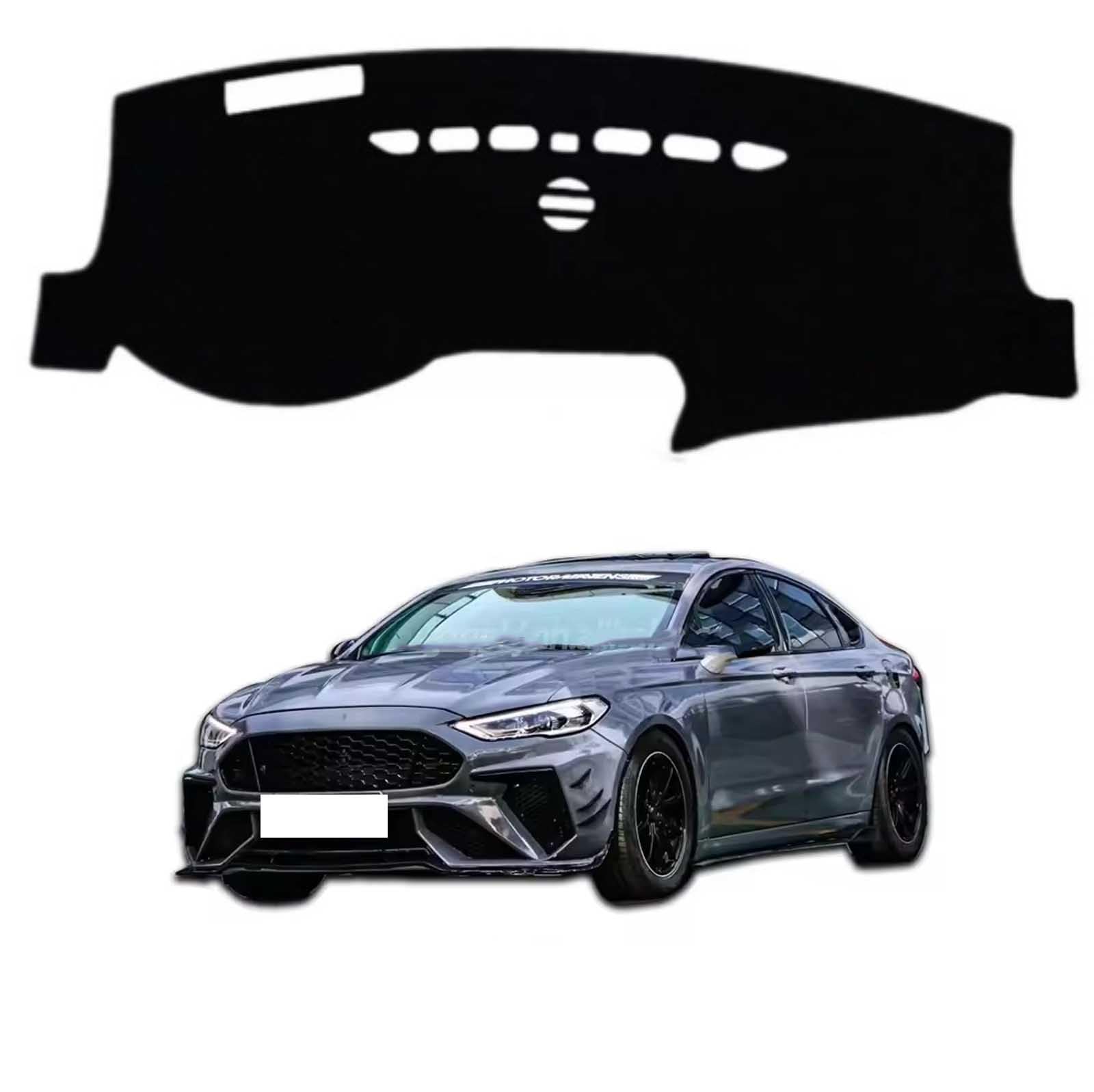 Pokrywa deski rozdzielczej Ford Mondeo MK5 2013-2020 RHD mata antypoślizgowa osłona przeciwsłoneczna dywan dywanik Pad konsola środkowa czarny