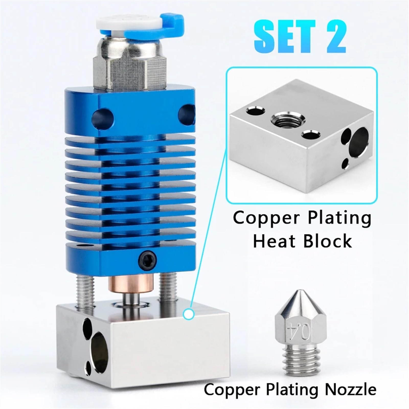 MK8 K hot end estrusore assemblato per stampante Ender 3 CR10