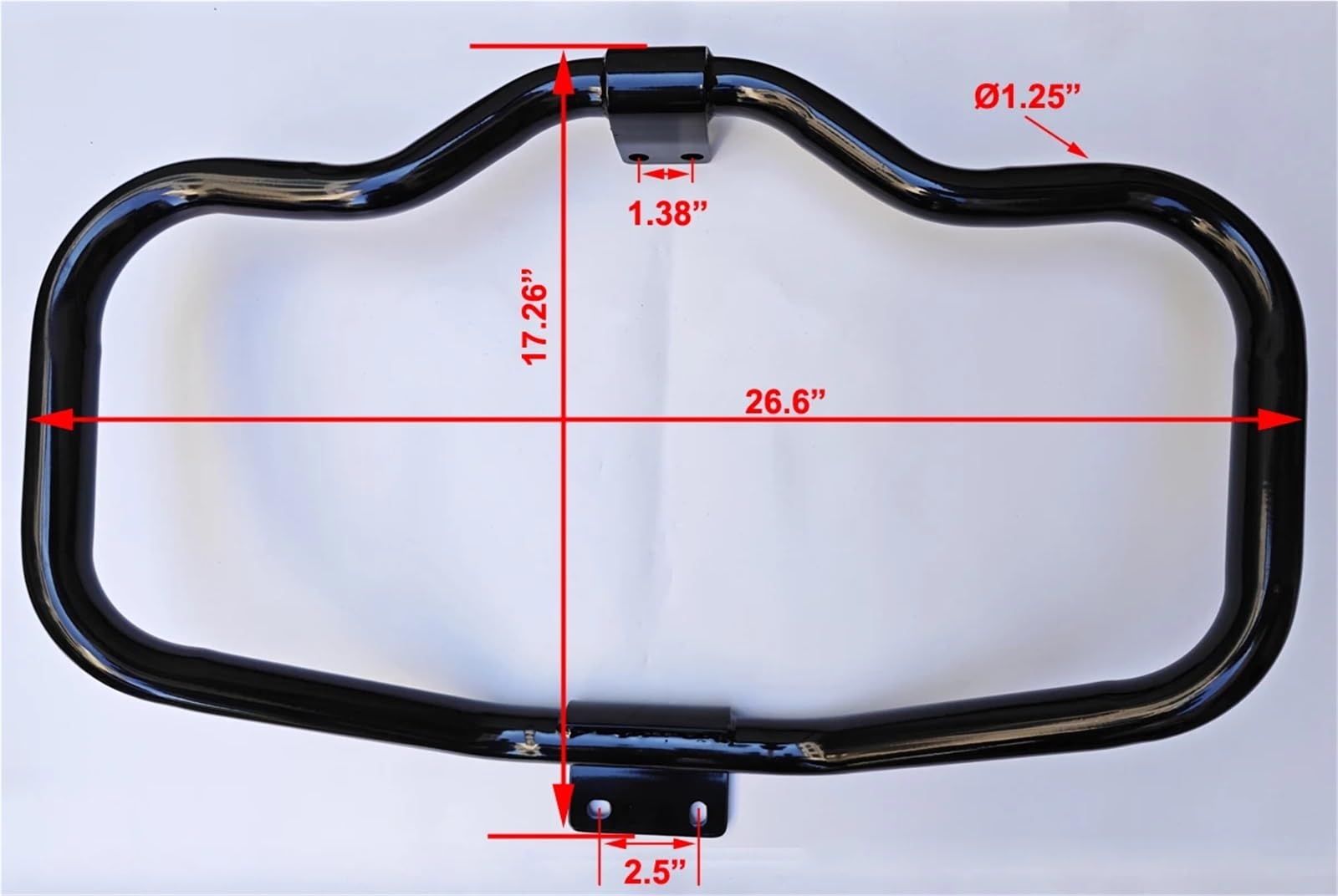 Telaio del corpo Kit Protezione motore anteriore nera lucida Highway Crash Bar adatta per Harley Sportster 883 1200 XL XR 48 72 04-20