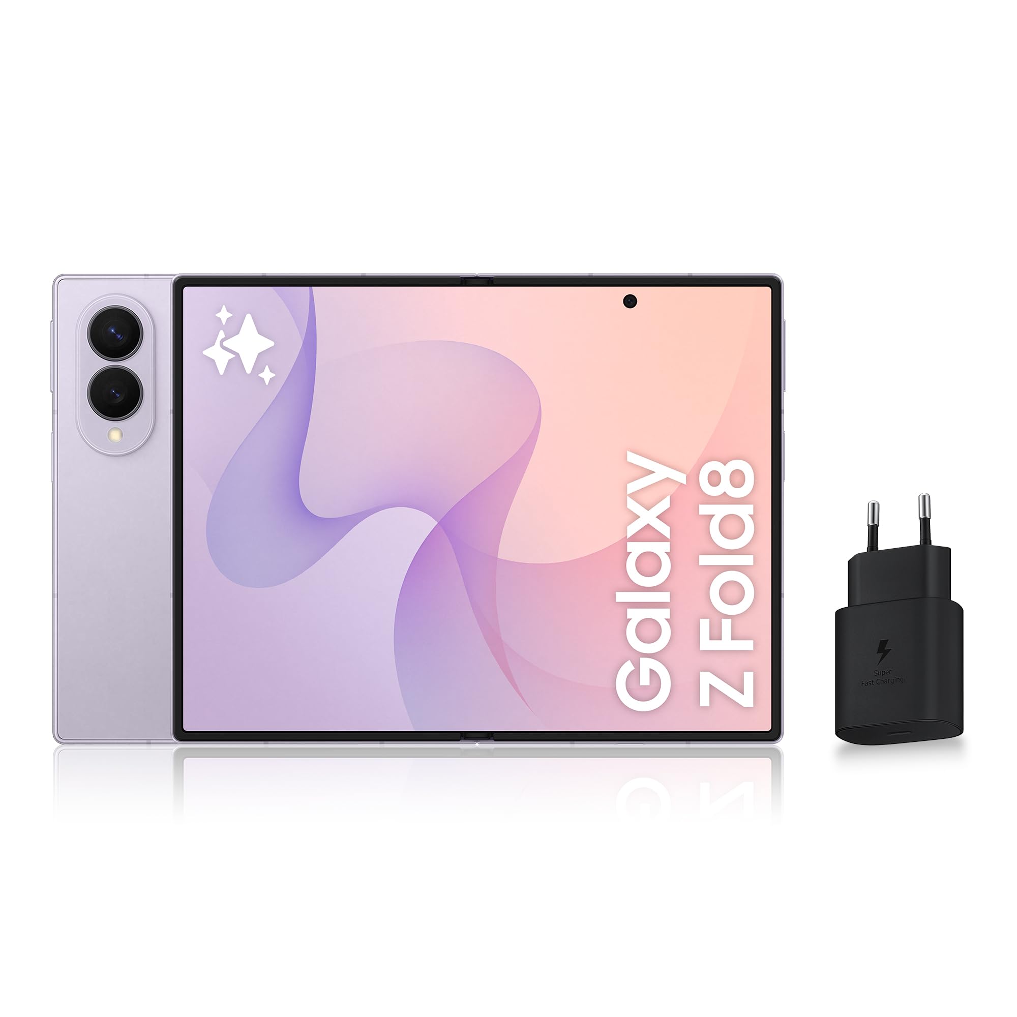 Samsung Galaxy Z Fold8, Smartphone Pliable 5G, 512 Go, Lavande, Version FR | Téléphone Portable Android avec Galaxy AI, Écran Adapté aux Contenus Multimédias, Double Capteur 50 MP, Batterie 4800 mAh