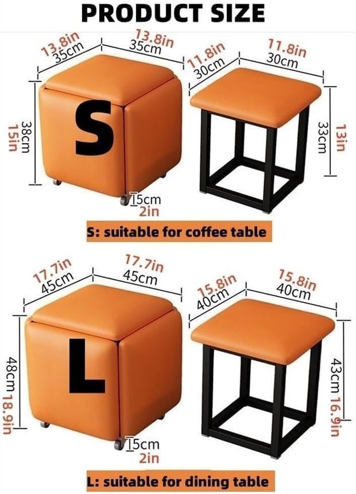 Manque de sièges ? Tabouret cubique 5 en 1, la solution modulable