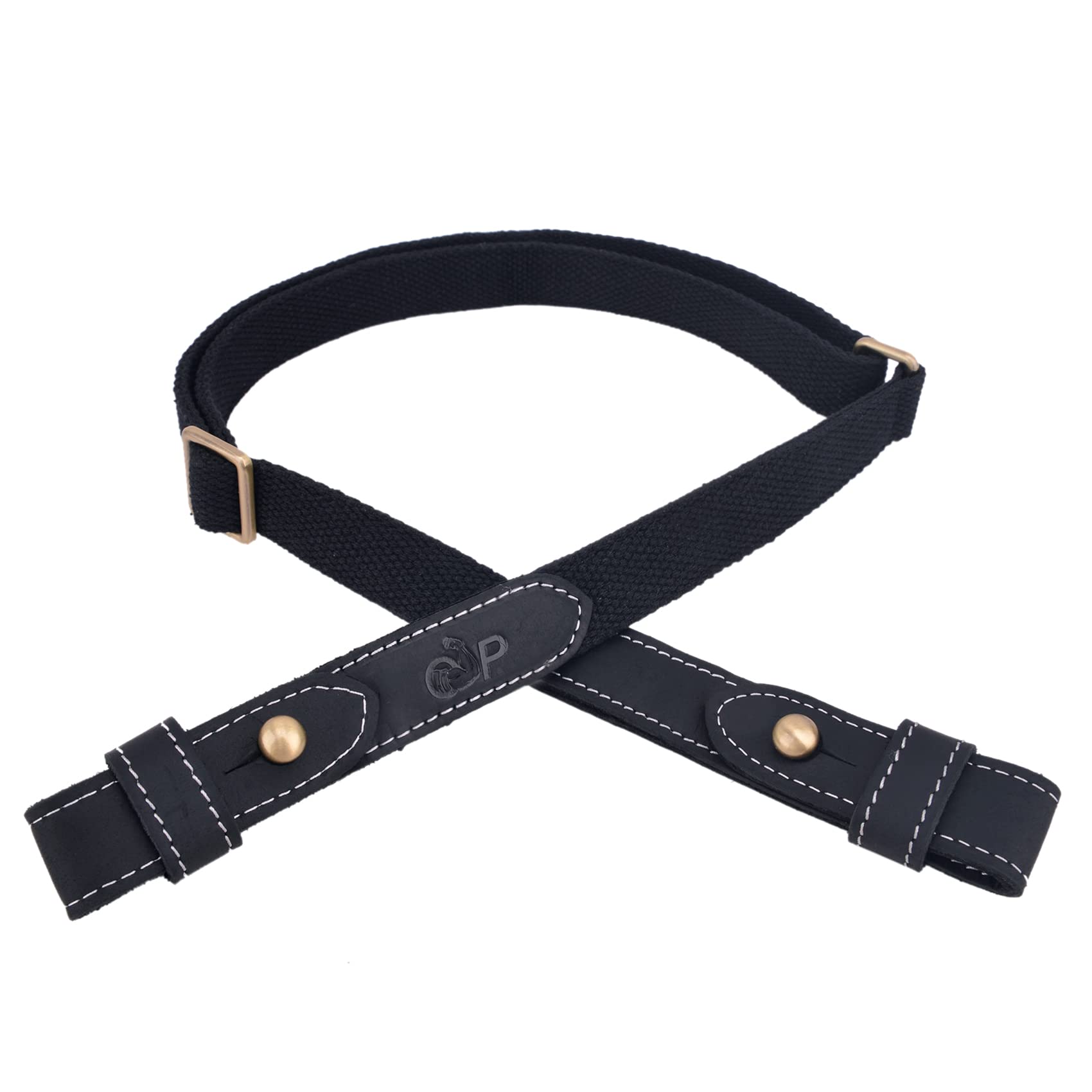 Rifles Shotguns Shoulder Straps Webbing Adjustable Gun Sling (Black Sling)