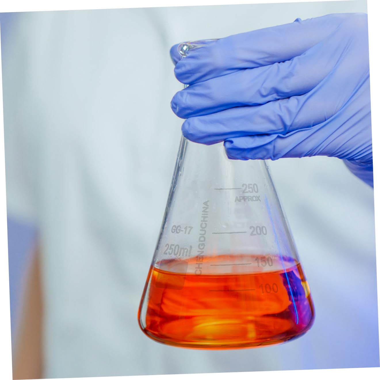 Laborgeräte Satz mit Messzylinder 100ml und 250ml aus Glas Präzises Messbecher Satz ohne Seitenleckage für Labor und Schule