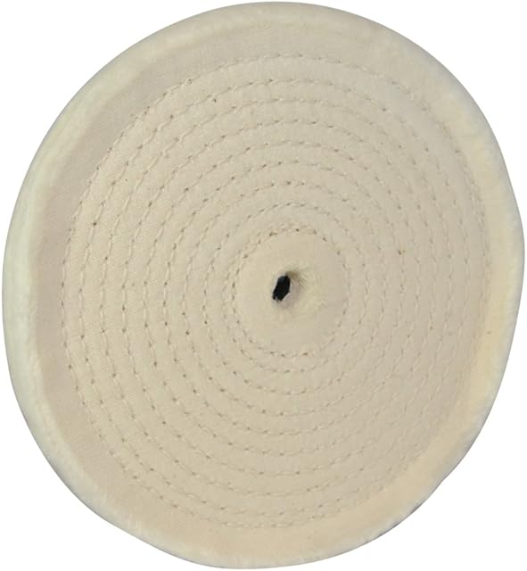 Silverline 105888 Spiral-Stitched Cotton Buffing Wheel 150 mm