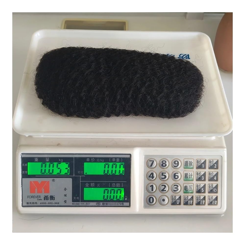 Afro Kinkys prawdziwe włosy w dużych ilościach, 50 g/opakowanie, do mini twistów, warkoczy, Micro Locs, Repair Locs i przedłużenia dredloków (imbir, 40 cm)