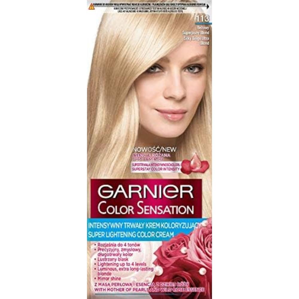 Garnier Color Sensation Hair Dye 113 Silky Beige Super Light Blonde