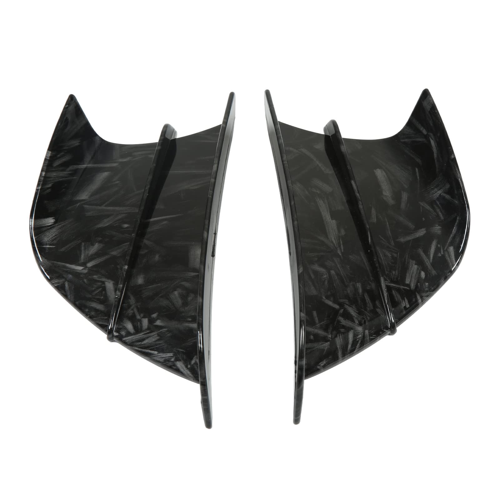 Aile Aérodynamique KIMISS, Aileron Latéral de Moto Carénage Avant Ailes Aérodynamiques pour NINJA400 NINJA250 Z900 Z1000(Grain de marbre)