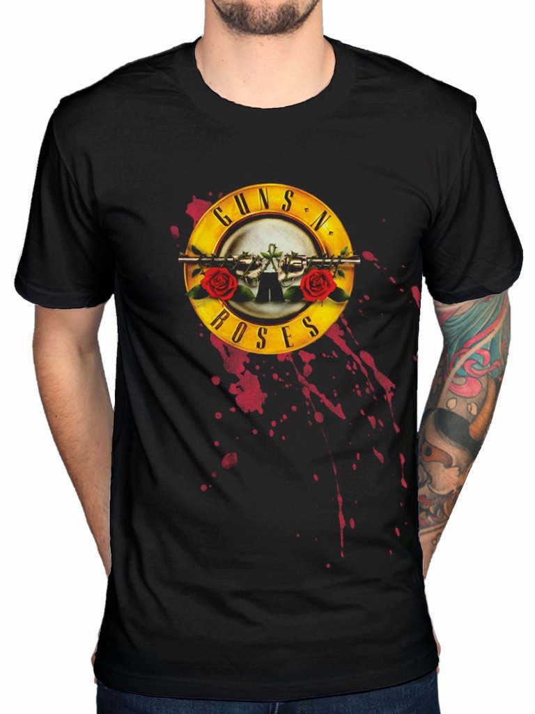 Guns N Roses Women's Appetite For Destruction Boyfriend Fit T-Shirt Small Black