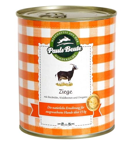 Produktbild von Pauls Beute Hunde Nassfutter Ziege - 800 g
