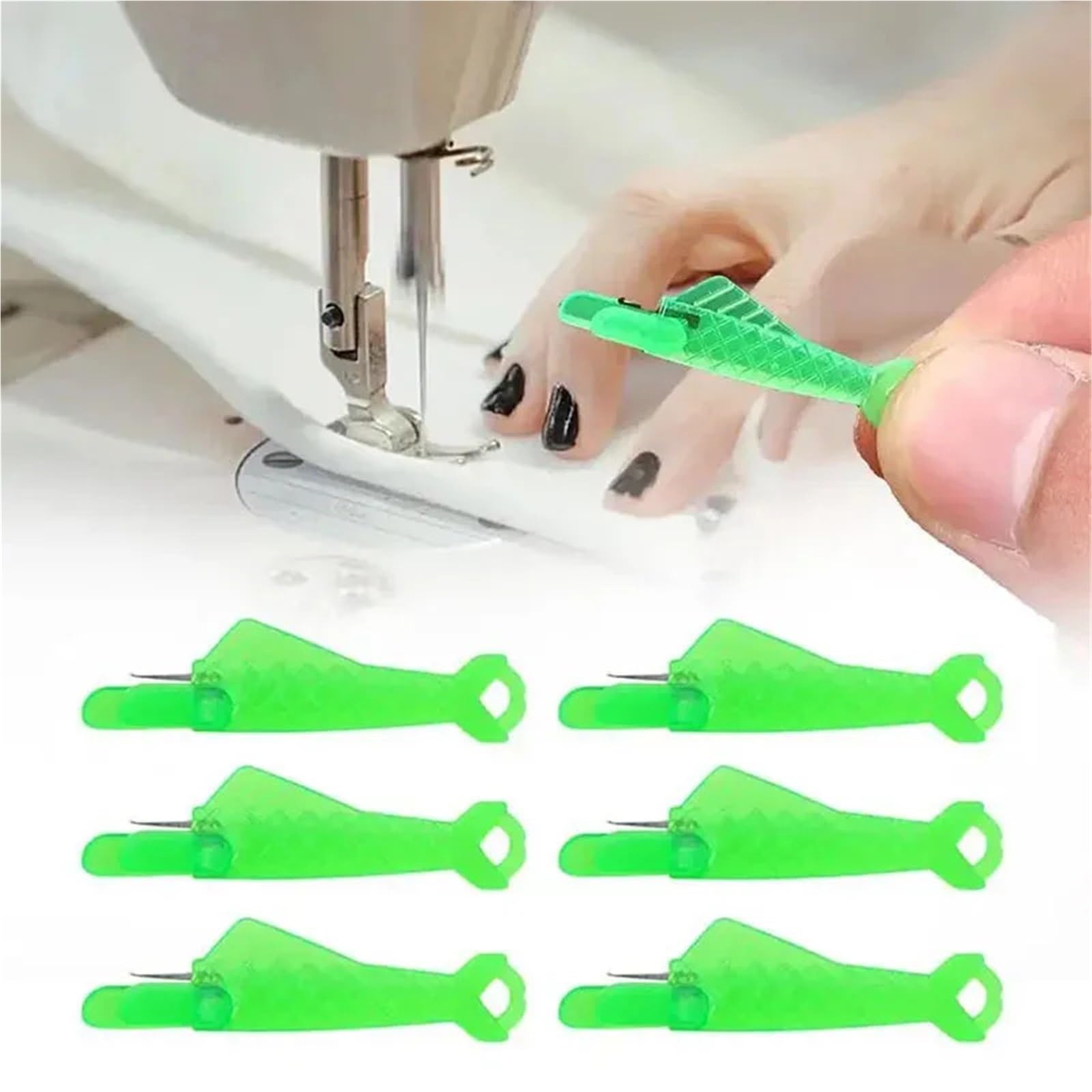Infila-Aghi, Infila-ago Automatici for Cucito a Mano e a Macchina 100 pz. Multicolor(Green)