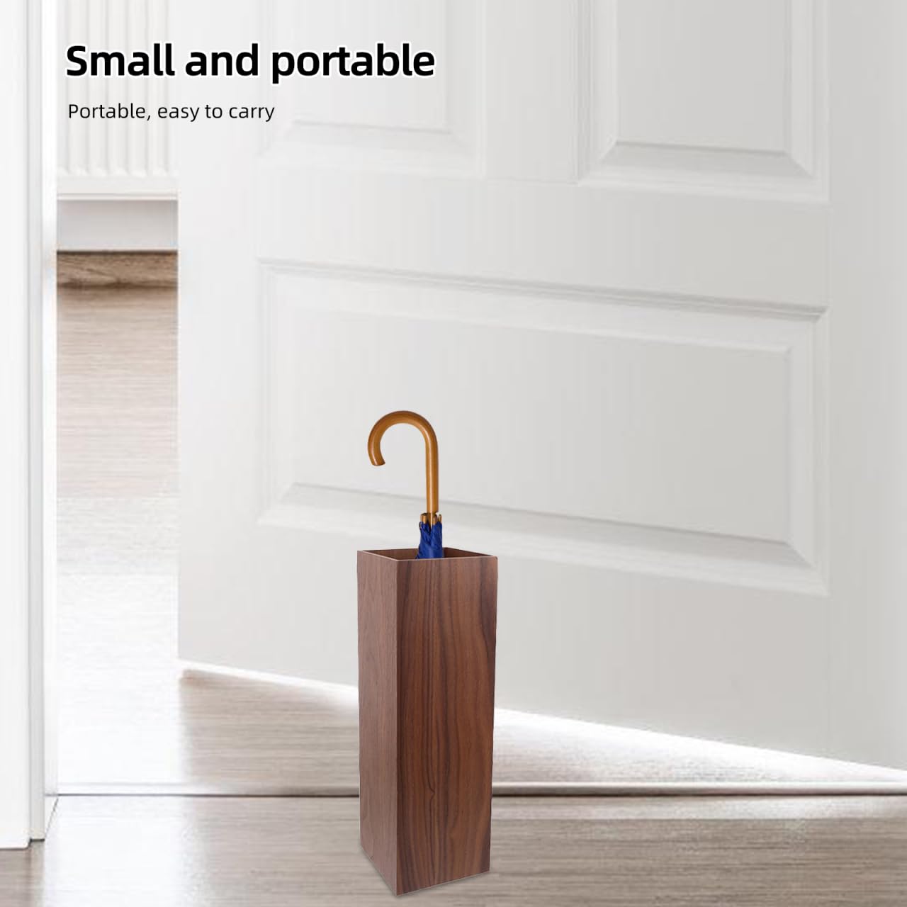 TOPBATHY Support de Rangement pour Parapluie - Vases à Fleurs en Bois - Support de Rangement Pliable - Support de Parapluie Durable - Décoration intérieure - Support en Bois et Plastique