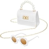 Purse for Mini Purse Cute Crossbody Bags Princess Flap Handbags with Flower Sunglasses
