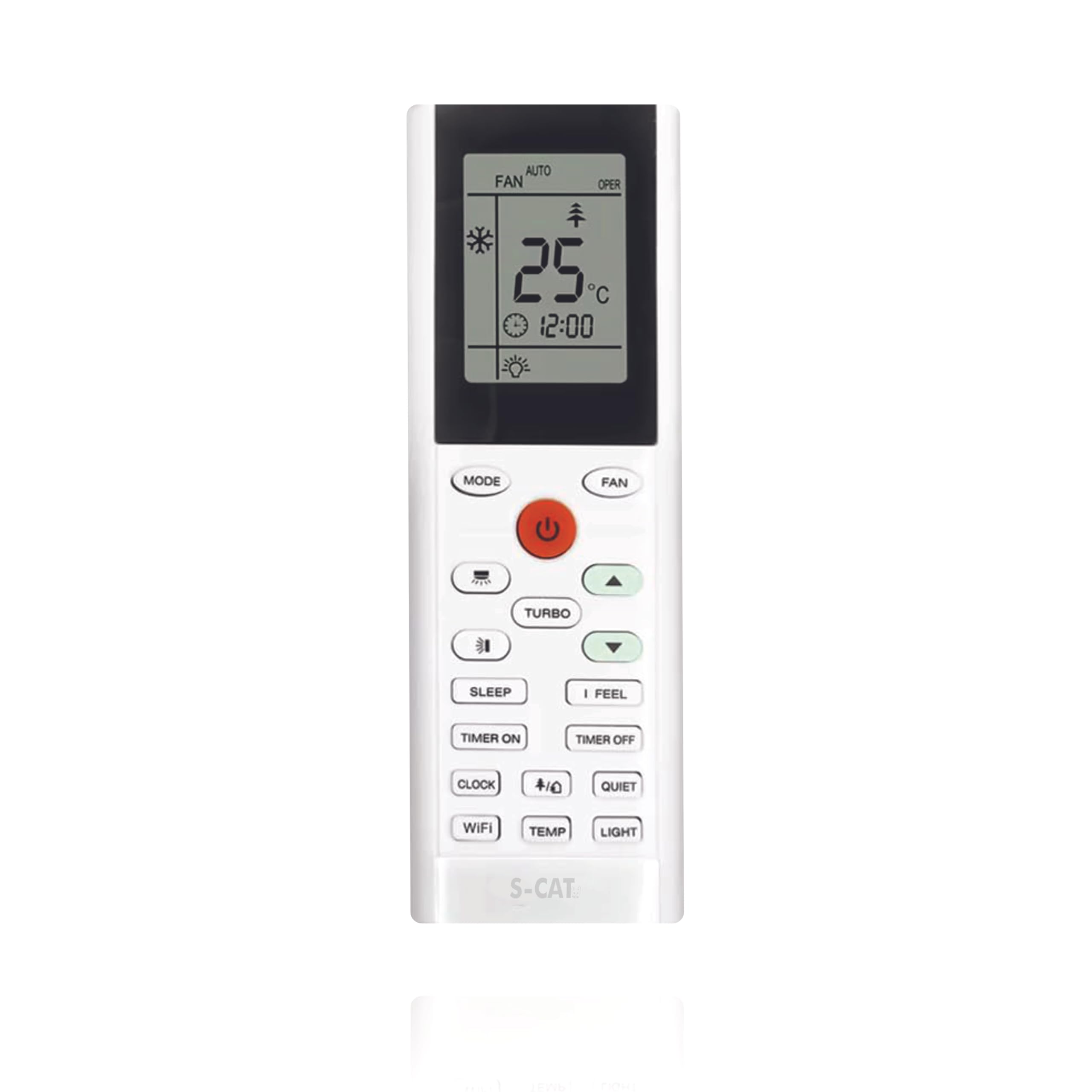 S-CAT Compatible with Blue Star AC Remote Control Model Original YACIFB YAC1FB YAC1FB6 (No Backlight) 193A Suitable for 1 1.5 2 Ton Split/Window AC (in case of Any Issues, Contact Customer Care)