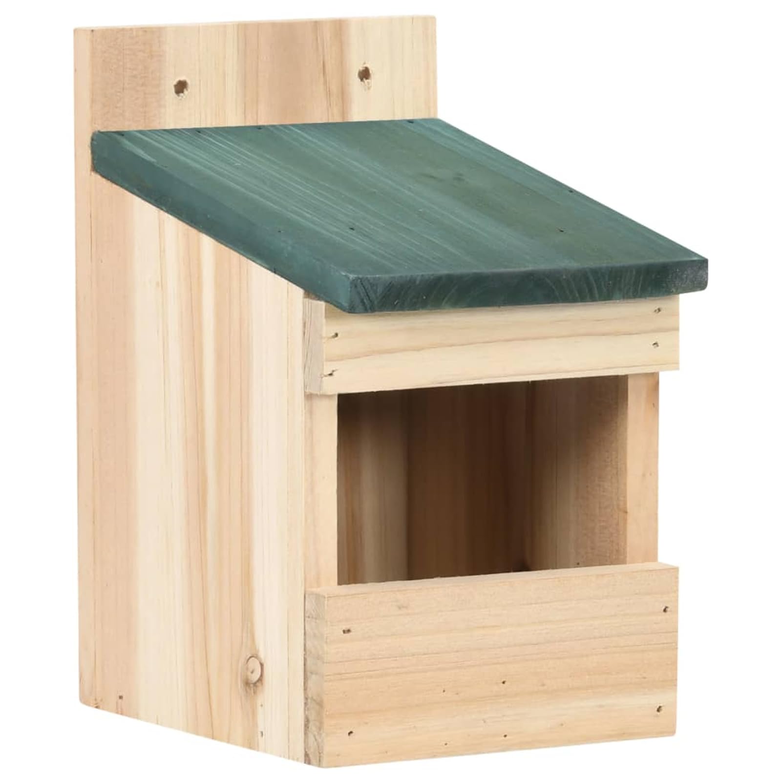 Gecheer Nido de pájaros de Madera para Exterior con Techo Verde - Refugio para Aves, fácil de Limpiar, 12 x 16 x 20 cm YHSLYDZJ-47246ES