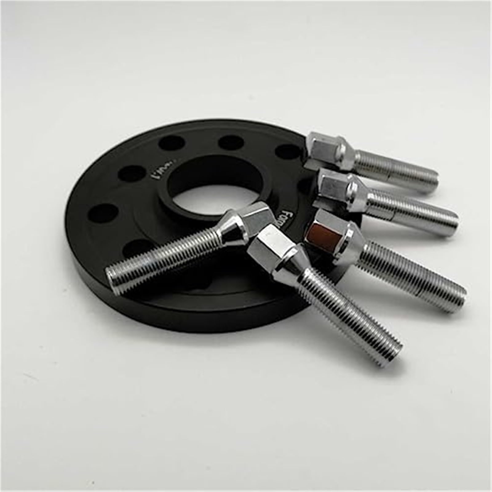Uszczelka koła samochodowego 1 szt. 5 otworów, do, dystanse kół 5x112 Hubcentric 66,6 mm aluminiowy adapter koła pasuje do rozdzielaczy kół samochodowych Dystanse kół samochodowych(BLACK 1pcs