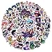 50PCS JoJo's Bizarre Adventure Stickers for Kids Girls Stickers for Water Bottles Laptop Journal Guitar Aesthetic Vinyl Waterproof Decals (Purple)