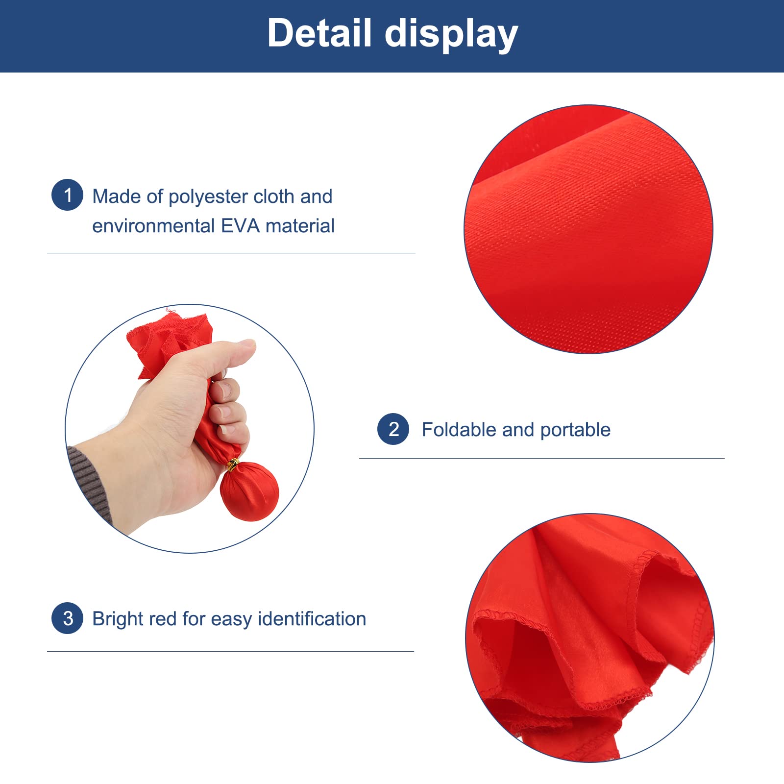 6Pcs Penalty Flag Football Challenge Flags Football Referee Flag Portable Referee Props Throwing Flag,For Sports Game Parties Red (6)