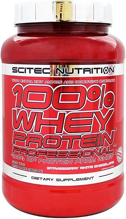 Scitec Nutrition 100% Whey Protein Professional - 2.03 Pound, Strawberry White Chocolate