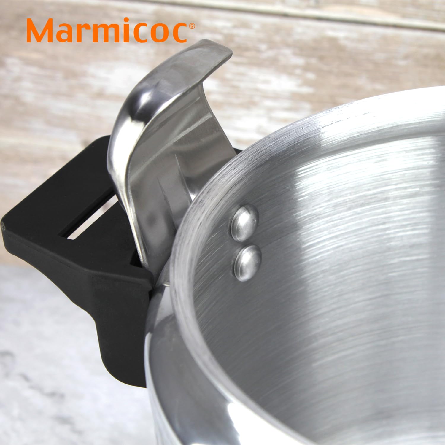 Alumax - Olla a Presión Tradicional de 10L, Aluminio Extra Grueso, 3 Sistemas de Seguridad, Compatible con Vitrocerámica, Gas y Eléctrica