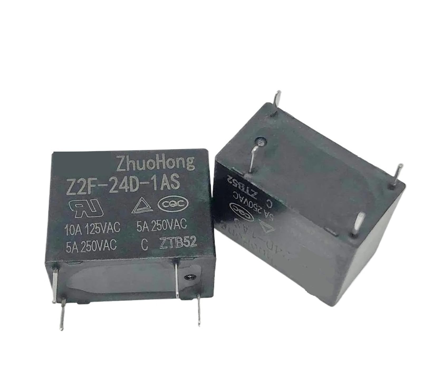 Relais 4 broches Z2F-12DH-1AS 12V 10A pour circuit imprimé domestique