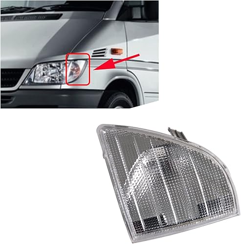 Miniatura 9 de Luz de esquina para luz de esquina izquierda derecha derecha intermitente para Mercedes Benz 95-06 Sprinter Van 901-904 9018200121 9018200221