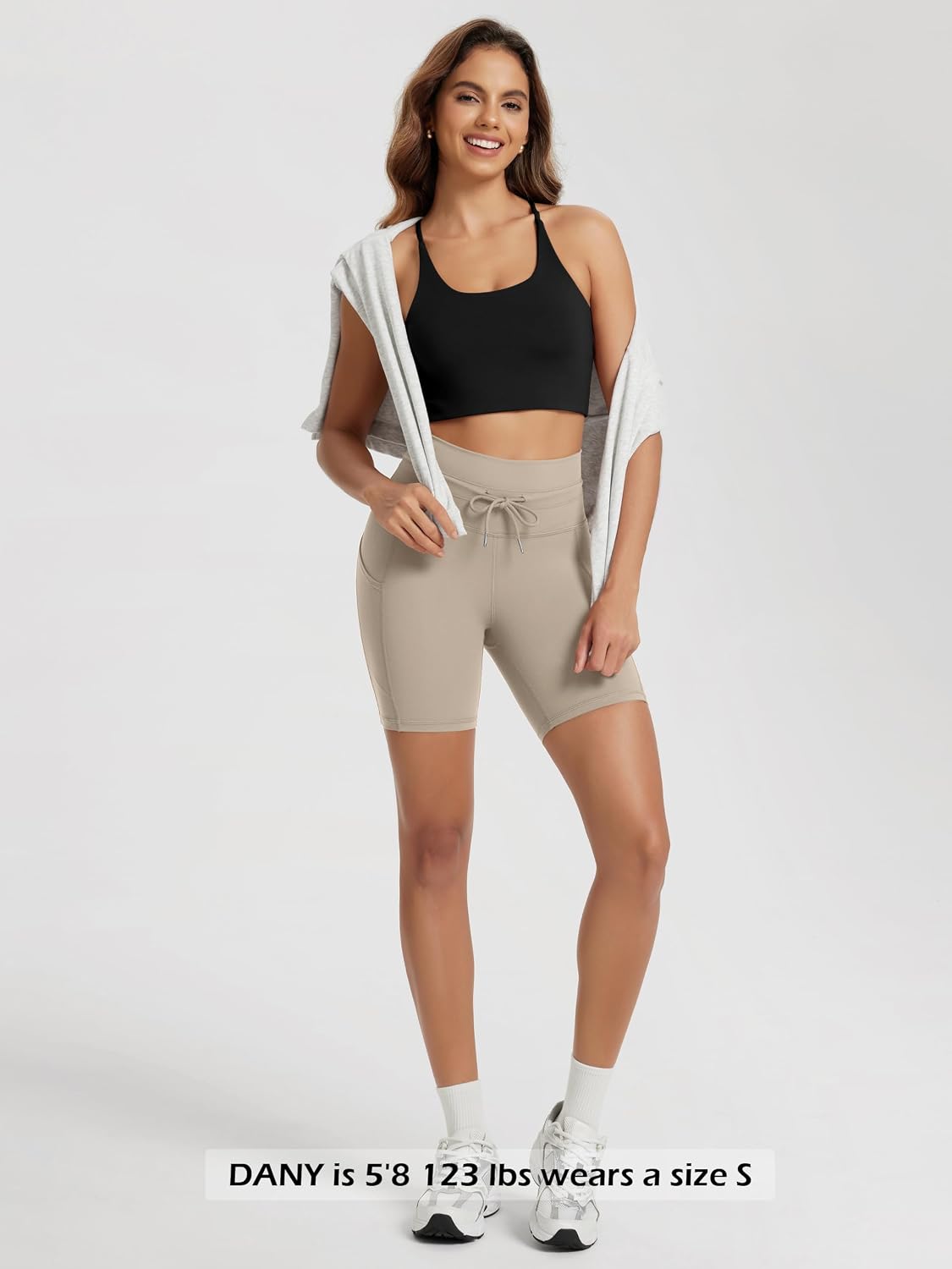 ODODOS Halter Sports Bra for Women Non Padded Strappy Cropped Tops Workout Yoga Crop