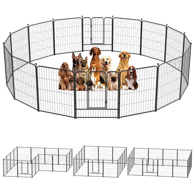 Buy CAKOSSY Heavy Duty Metal Pet Dog Playpen [32" Height, 8/16/24/32