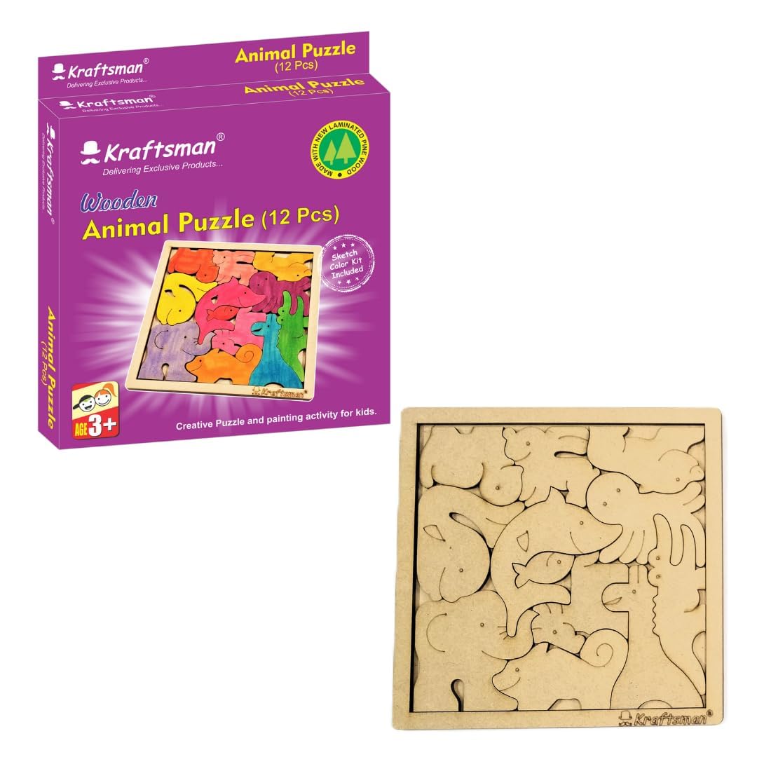 Braintastic Wooden Jigsaw Puzzle Travel Board Game Learning & Creative Educational Intelligence Brain Games Sorting Puzzle Toys for Kids (Animal Puzzle 12) (B0CS3NWXV1) Amazon Price History, Amazon Price Tracker