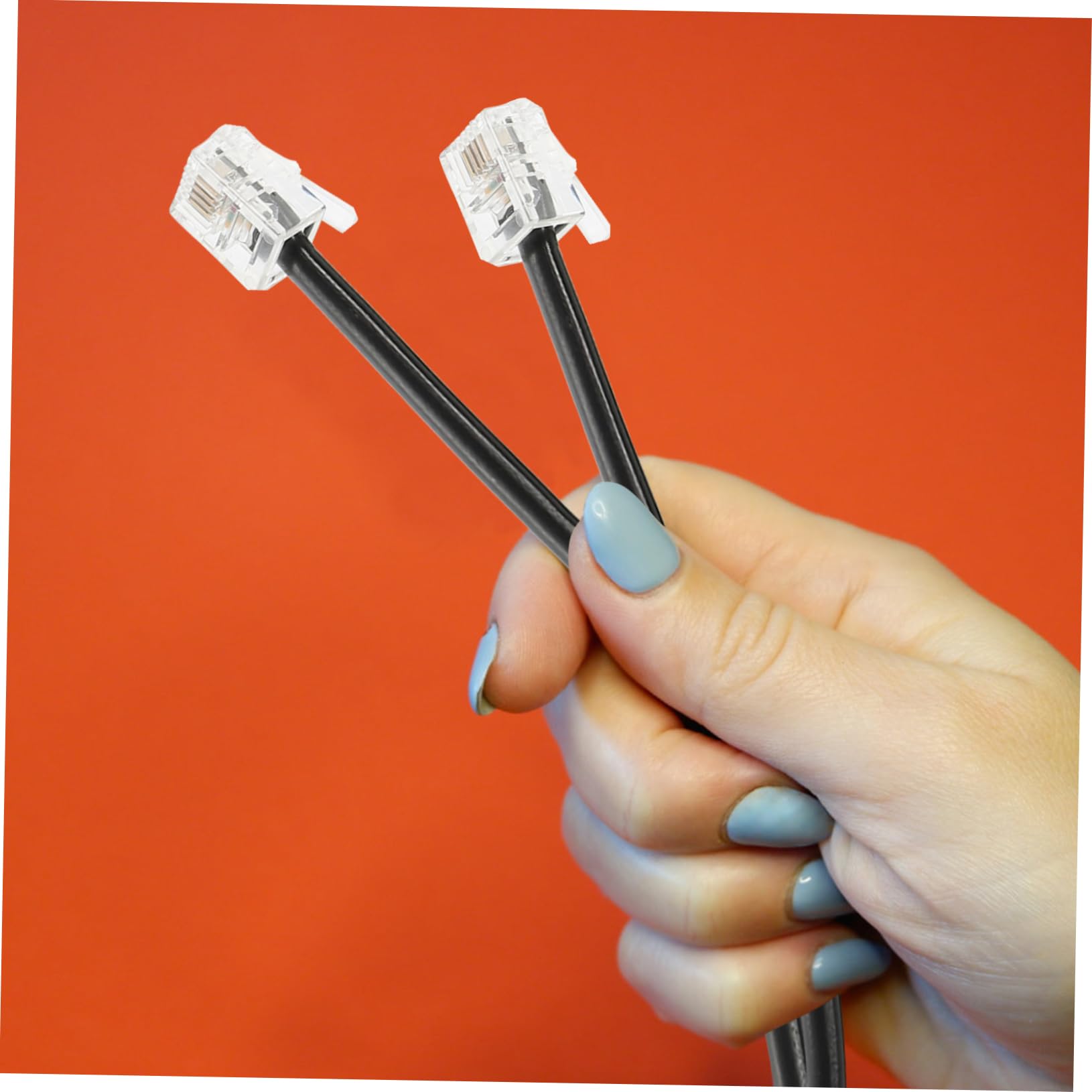 Artibetter 5pezzi Cavo Telefonico Estensibile Da Metri Per Telefoni Fissi Cavo Morbido Anti-ingarbugliamento Per Modem e Risponditori Soluzione Pratica Per Linee Telefoniche Domestiche