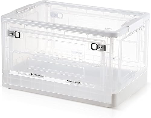 OEMVALATY Contenedores de almacenamiento de 28 cuartos con tapas, contenedores de almacenamiento plegables, contenedores de almacenamiento de