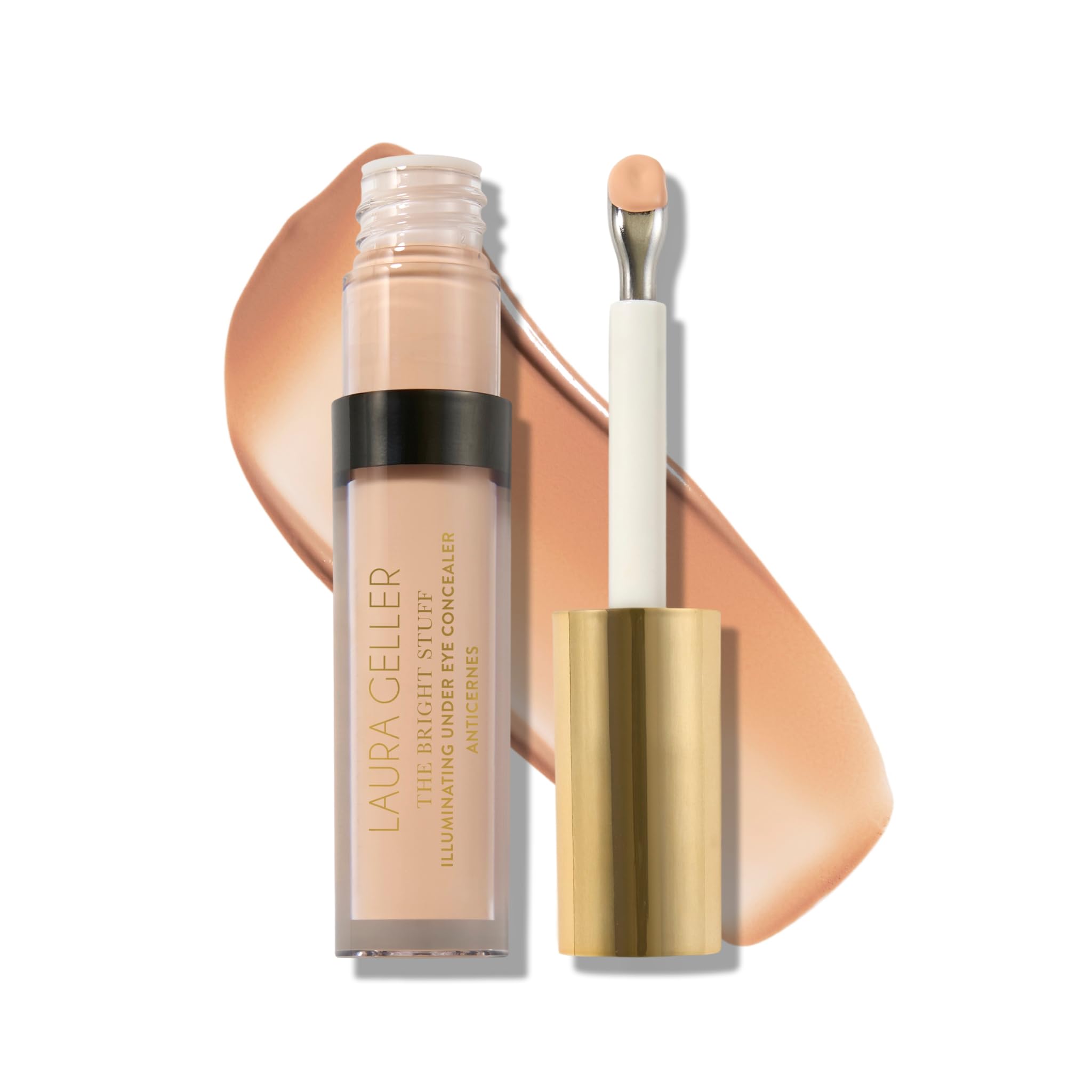 LAURA GELLER NEW YORK The Bright Stuff Illuminating Under Eye Concealer with Cooling Metal Tip - Light Coverage