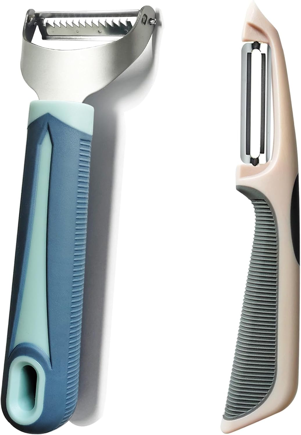 Julienne Peeler Vegetable Peeler Set of 2 by PNEATDEZ Y