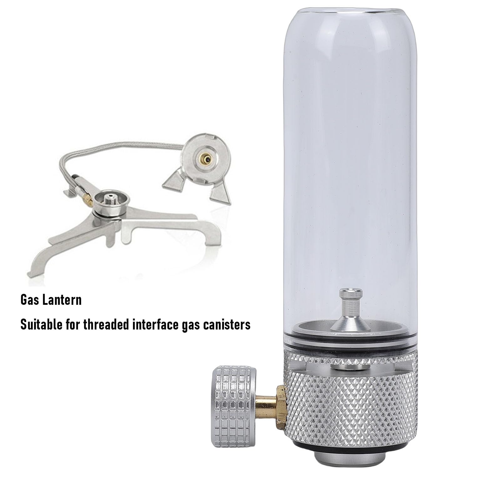 Gaslaterne, Vintage-Butanlaterne, Kompakte Tragbare Gaskerzenlampe für Outdoor-Camping