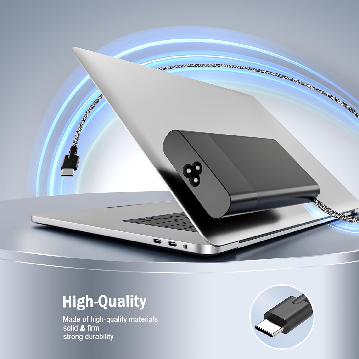 65W USB-C AI Caricabatterie per Computer Portatile Compatibile con HP Omnibook X, X Flip, X Flip 2-in-1, Ultra, Ultra Flip Next Gen AI Laptop Alimentazione USB-C