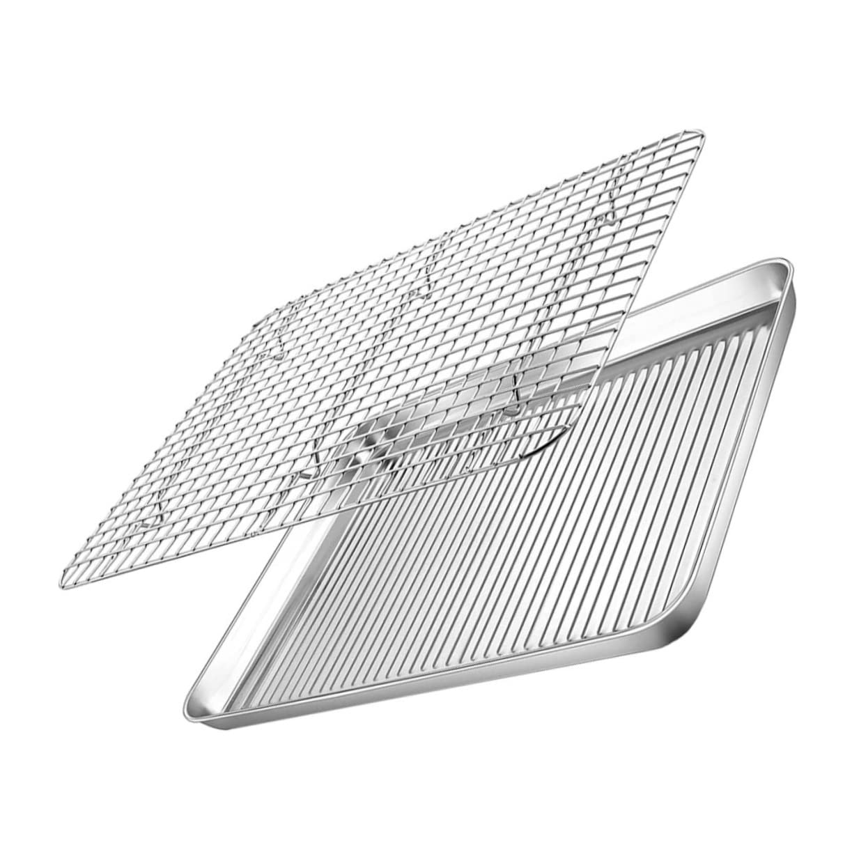 GALPADA Bandejas Para Hornear De Acero Inoxidable Rejilla Multifunción Para Hornear Bandeja Para De Cocina Suministros Para Acampar Para Pan y Refrigerar