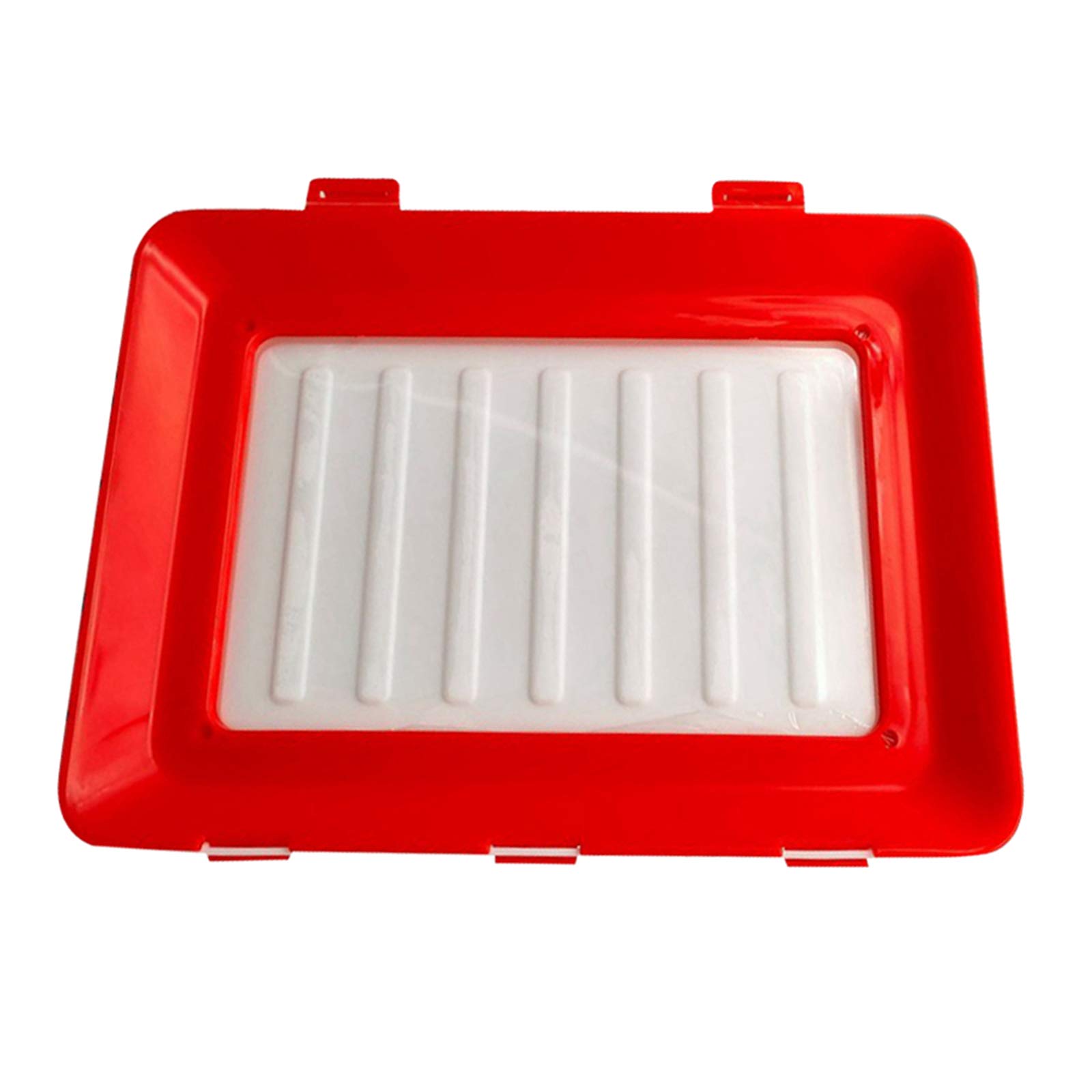 Merishopp Creative Preservation Tray Kitchen Seal Keep Food Fresh Serving Tray Red-image-17