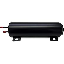 X-AVION Universal 3 X 10 Aluminum Radiator Coolant Overflow Tank Powder Coated Black
