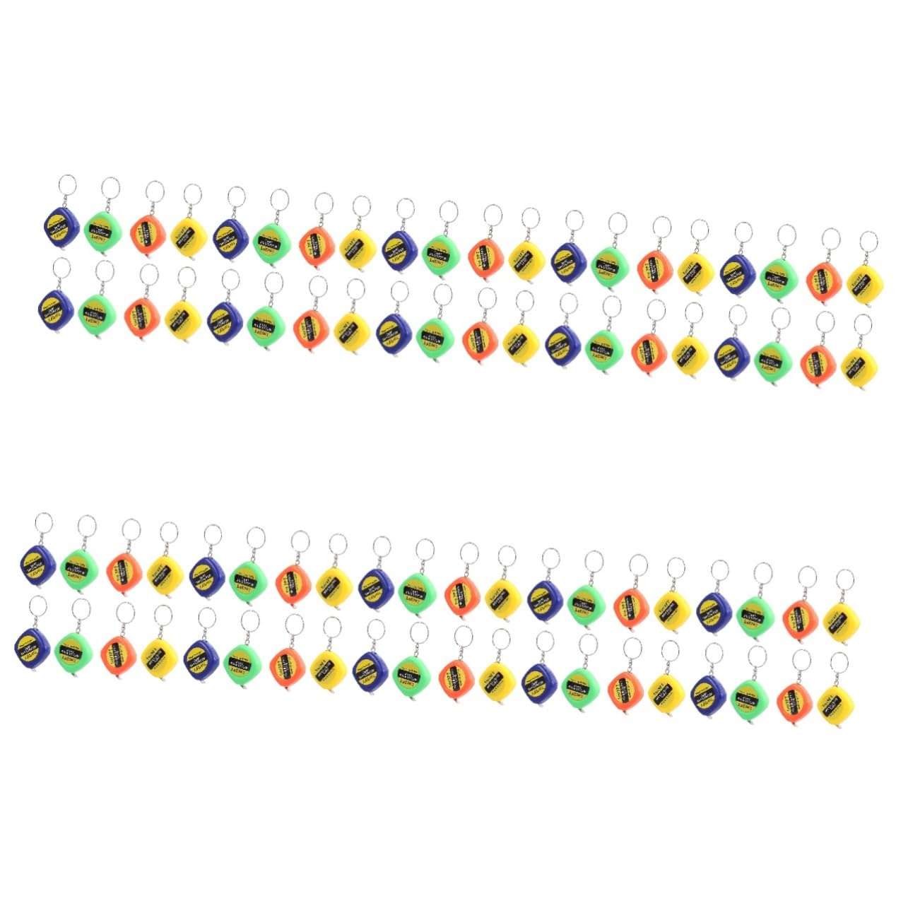 10 Ensembles Porte-Clés Pour Mini-Mètre À Ruban Mètre Numérique Petit Mètre À De Poche Mesures Millimétriques Ruban À Mesurer Flexible Et 20 pièces * 10