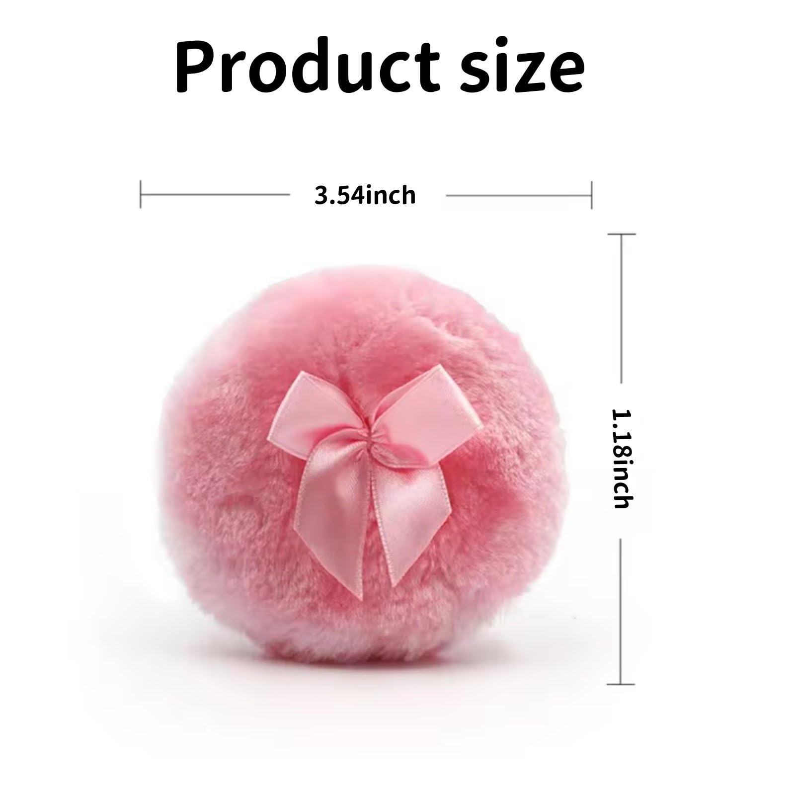 Large Powder Puff 3.54 * 1.18 Inch Powder Puff Cotton Cosmetic Puffs Soft Velour Makeup Sponge Cushion Puff Setting Powder Puff Loose Powder Puff Make Up Sponges (Color 1,3.54 * 1.18inch)