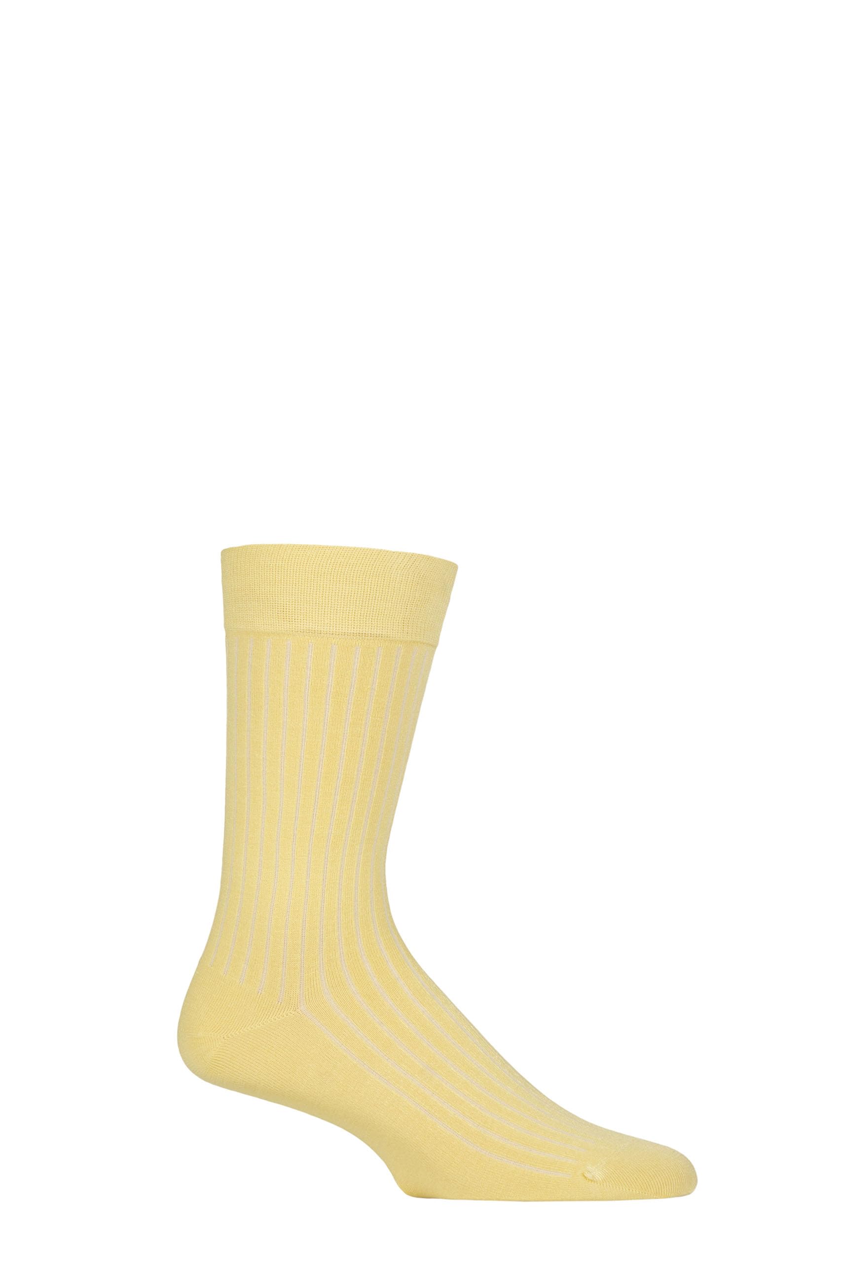 SockShop of London Mens Luxury Fine Rib Bamboo Socks Pack of 1 (UK, Numeric, 7, 11, Regular, Regular, Yellow)